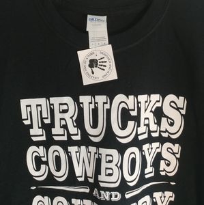 Black T-shirt Country Music Sz L